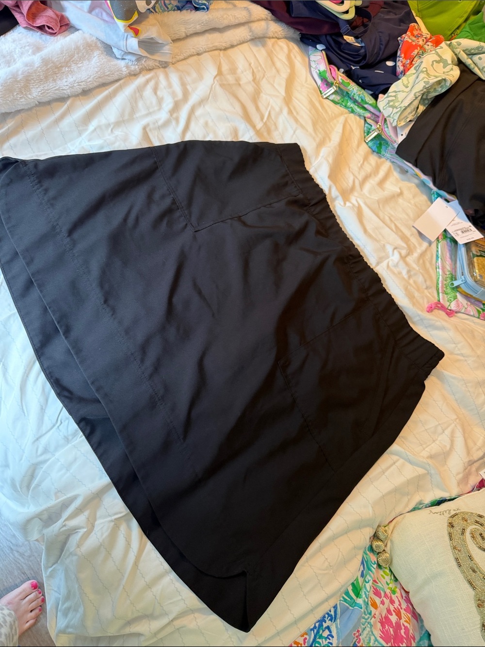 RBX Black Athletic Skort phone pocket 2x